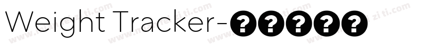 Weight Tracker字体转换